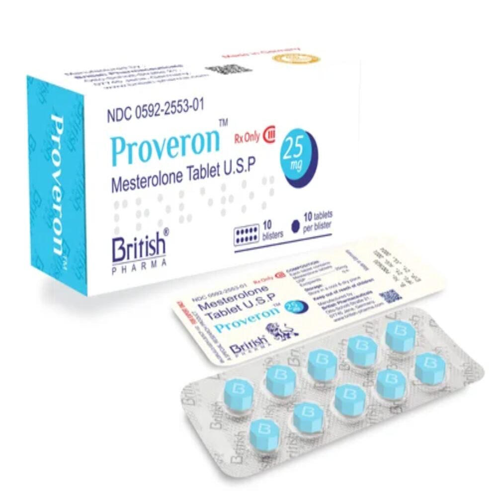 Proviron is an oral DHT steroid compound similar to Masteron. Although it is not an ideal compound for building muscle (actually it is not good at all for this purpose), Proviron is helpful in stacks because of its unique ability to keep the body from turning testosterone into estrogen, thus giving the testosterone a better anabolic effect. This aids the bodybuilder in many ways. First, it helps reduce estrogenic side effects of other steroids water-retention, lowered sex drive, gynocomastia, etc. Also, Proviron can help boost the potency of testosterone in the body by freeing testosterone from its binding to sex hormone-binding globulin (SHBG).