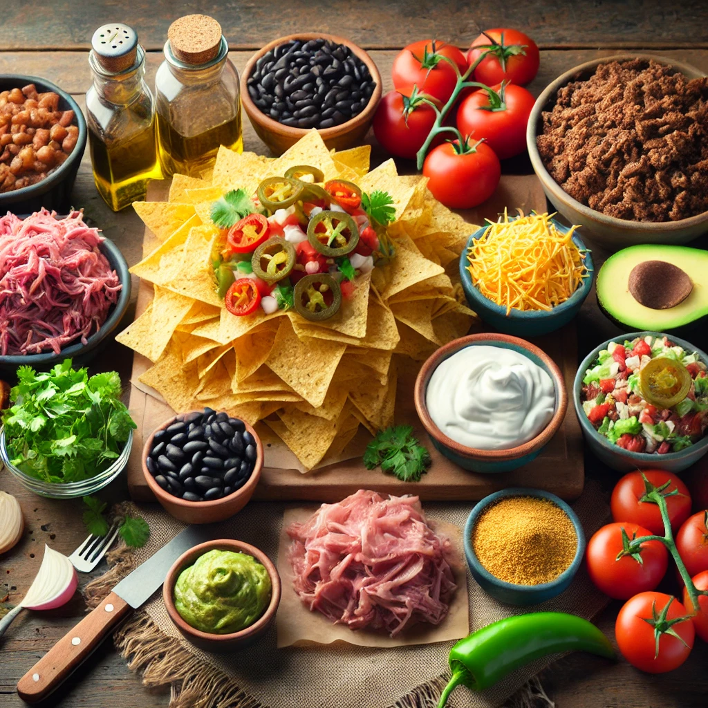 Loaded Nachos with Meat and Cheese Recipe - Steroidology.com