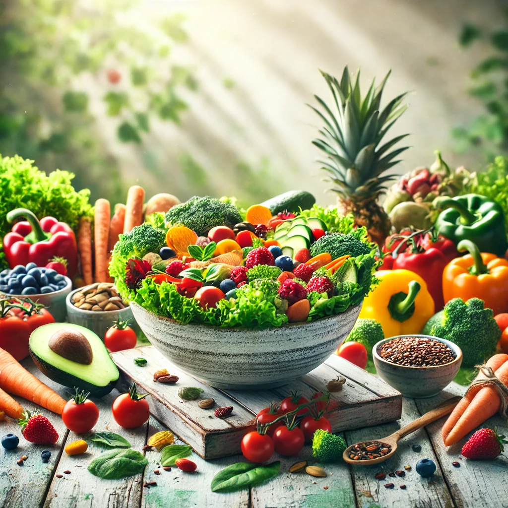 plant-based diet, vegan, vegetarian, healthy eating, nutrition, whole foods, fruits, vegetables, grains, legumes, seeds, nuts, plant-based lifestyle, clean eating, sustainable living, wellness, salad, organic food, health-conscious, natural diet, superfoods, balanced diet, leafy greens, quinoa, avocado, berries, plant-based nutrition, eco-friendly, wholesome meals, fitness nutrition, cruelty-free, healthy lifestyle, fresh produce.