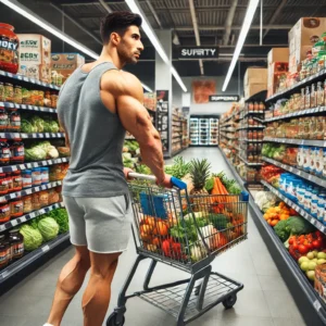 bodybuilder, tech shopping, electronics store, gadgets, laptops, smartphones, headphones, smartwatches, fitness tech, high-performance lifestyle, technology, casual athletic wear, modern store, tech gear, shopping experience, innovation, sleek design, tech-savvy, bright lighting, thoughtful buyer, fitness enthusiast, smart devices, tech integration, active lifestyle, cutting-edge technology, tech accessories, fitness and tech, shopping scene, consumer electronics, engaged shopper.