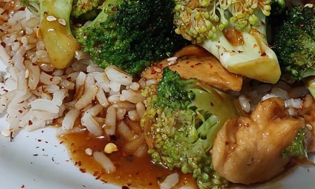 Peanut Chicken with Broccoli & Black Bean Sauce