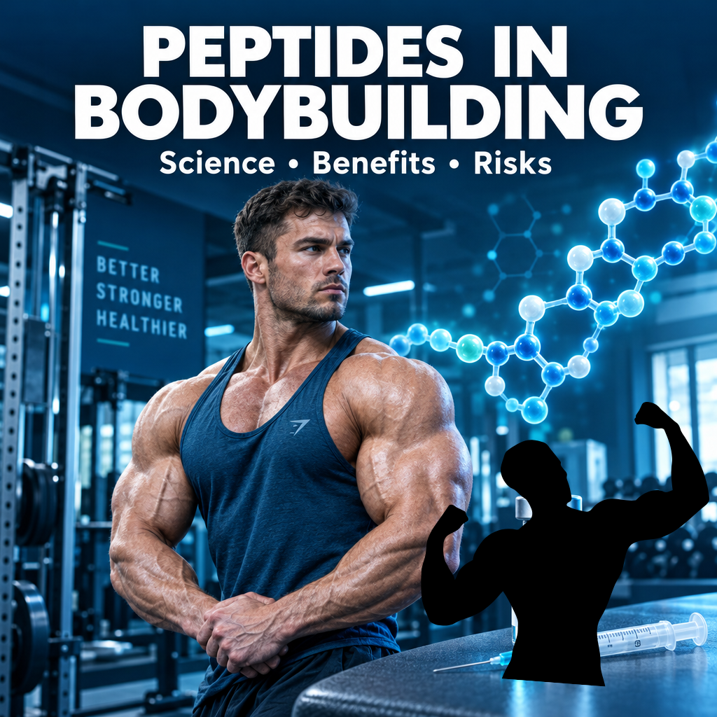 peptides in bodybuilding, BPC-157, CJC-1295, ipamorelin, TB-500, muscle growth, bodybuilding research, performance enhancement, growth hormone, injury recovery, peptide safety, sports pharmacology, anabolic bodybuilding, Steroidology